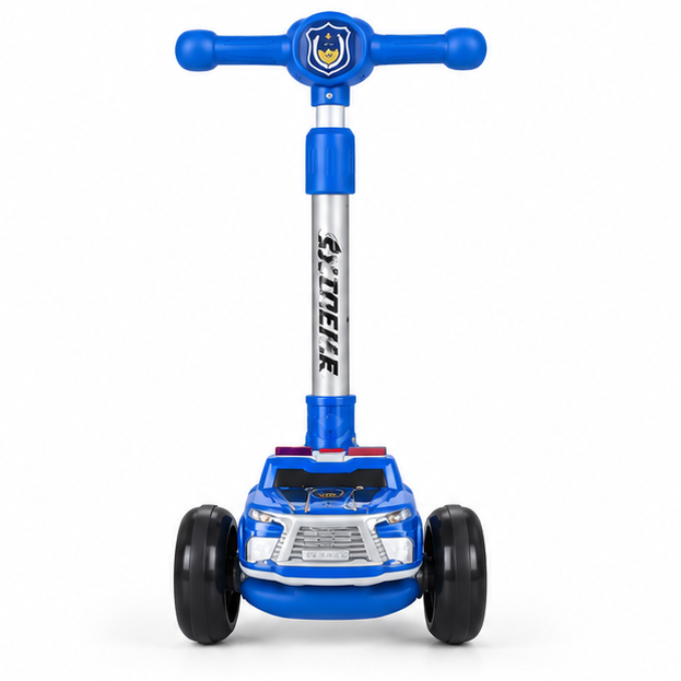 Police Style Kids 3 Wheel Scooty